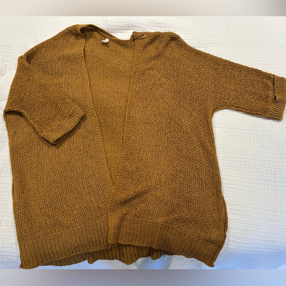 Wishlist Mustard Cardigan Sweater